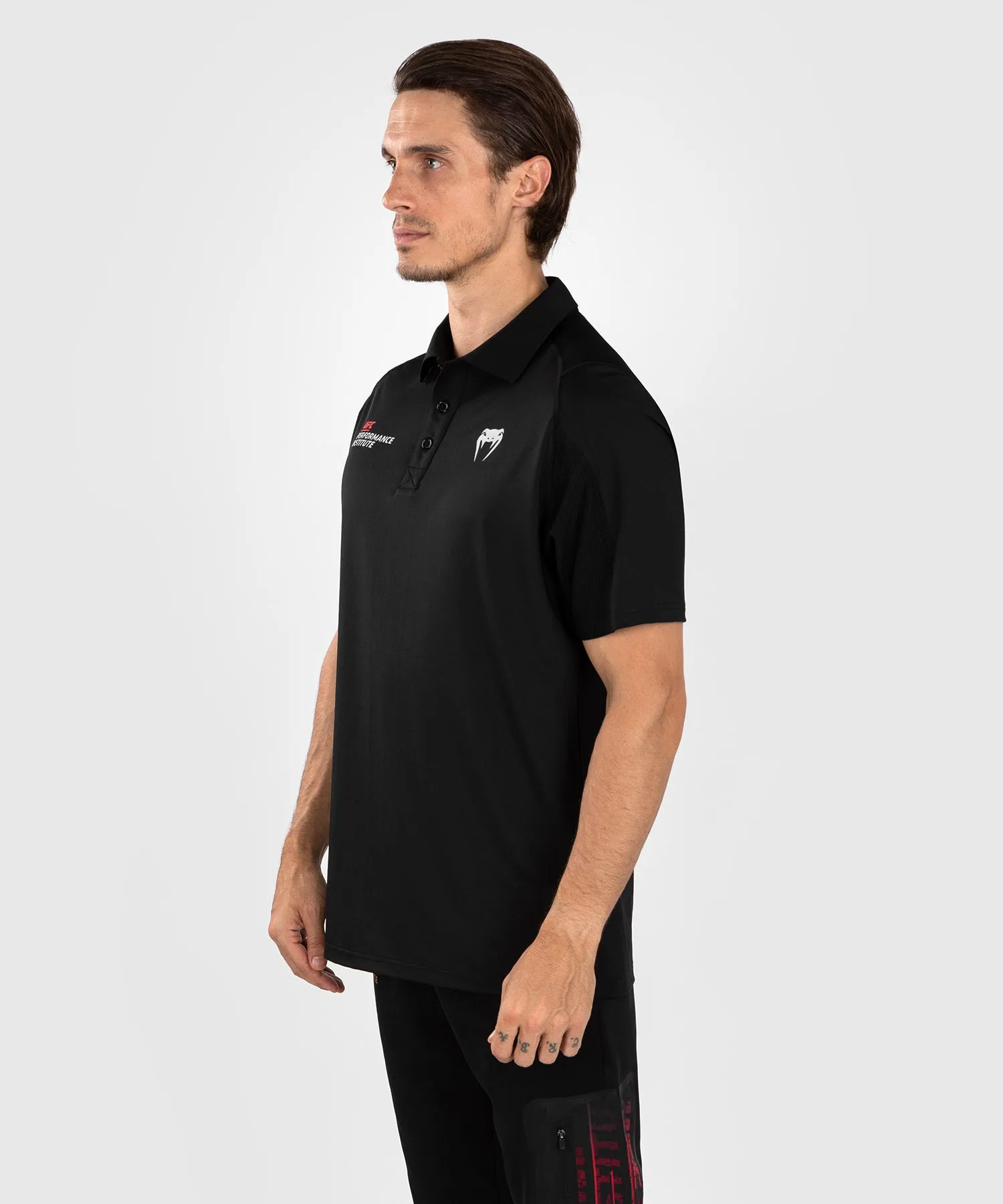 Polo pour Hommes UFC Venum Performance Institute 2.0 - Noir/Rouge