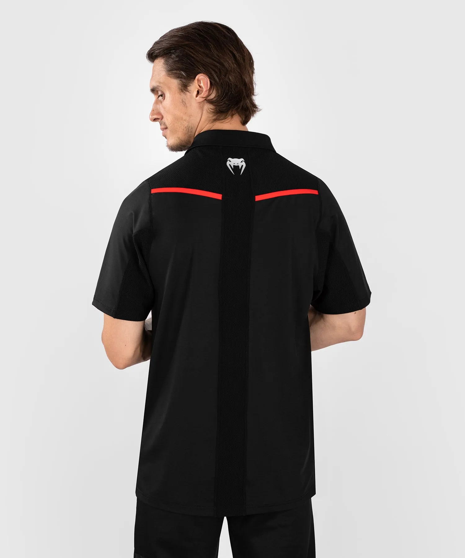 Polo pour Hommes UFC Venum Performance Institute 2.0 - Noir/Rouge