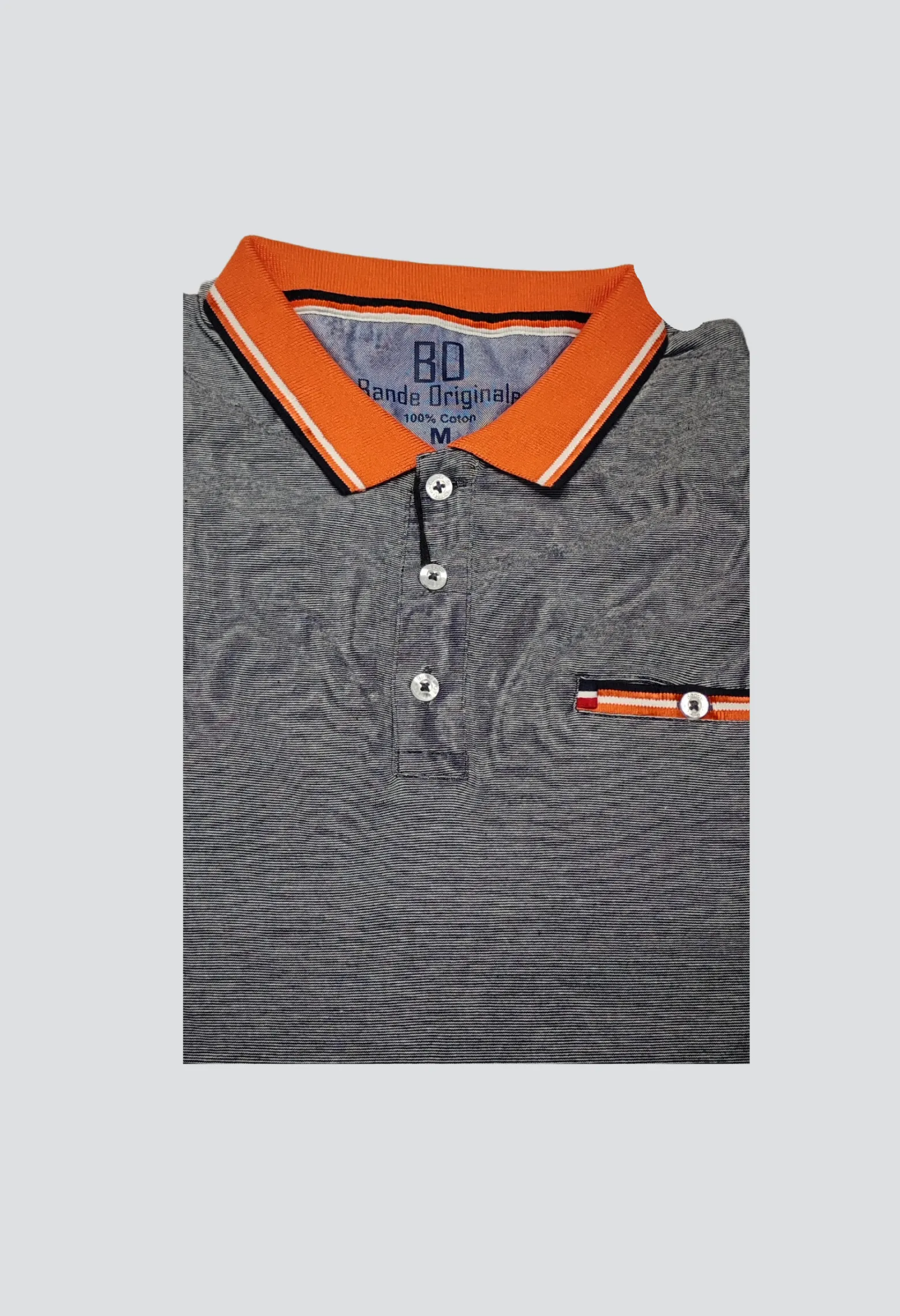 Polo rayures marine Couleur Marine Taille 2XL