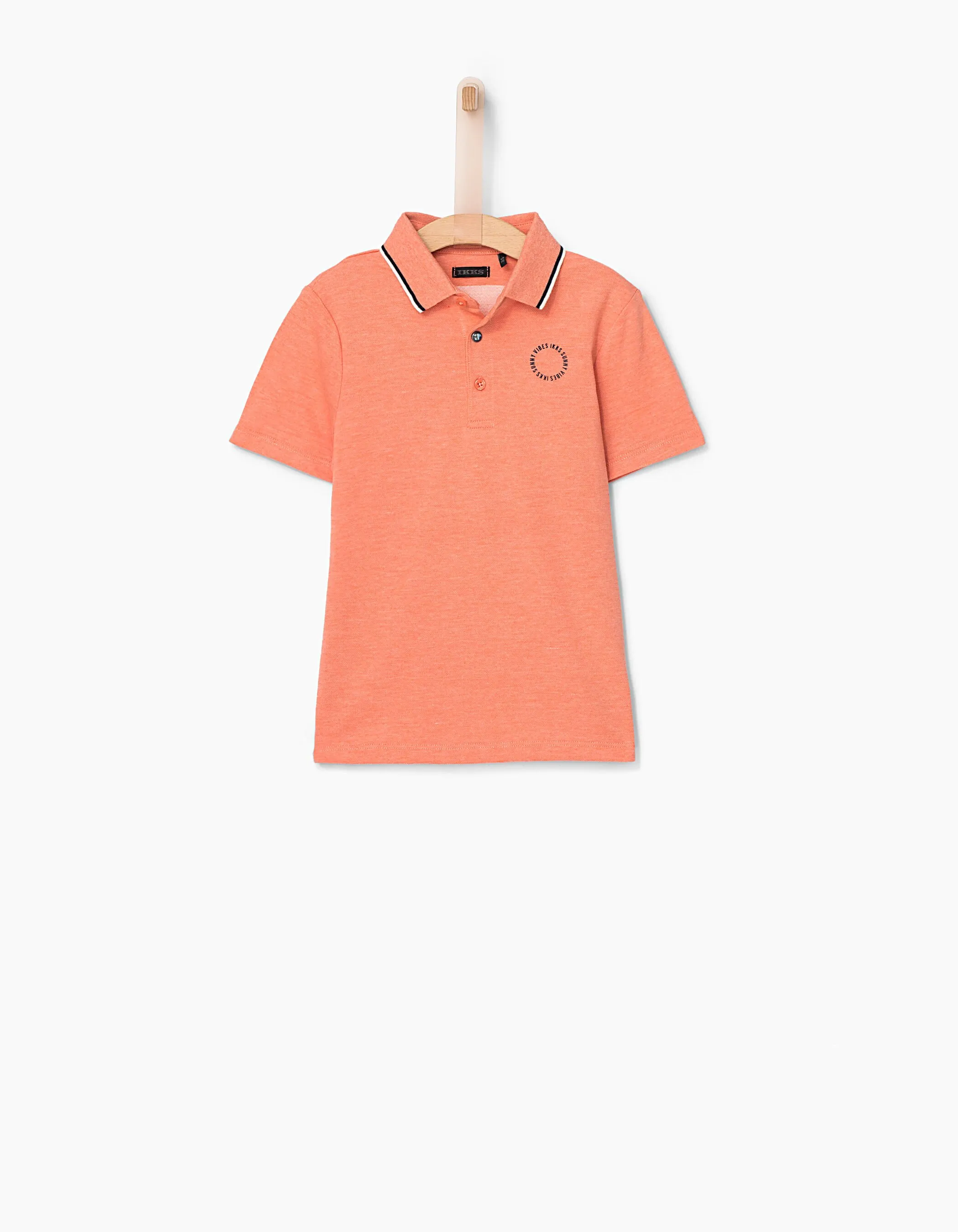 Polo terracotta BELIEVE au dos garçon 