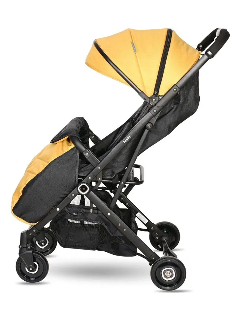 Poussette Compacte légère bébé Pliable/ Myla Ultra Compacte 0+ Lorelli - jaune - Jaune