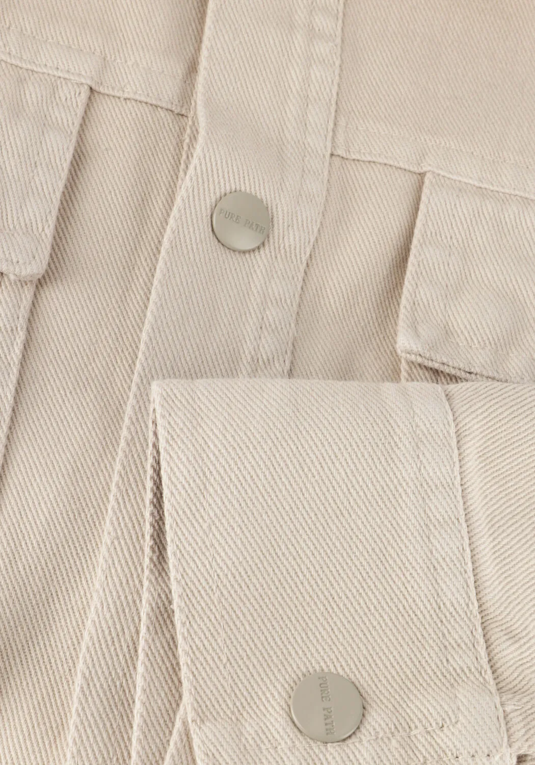 pure path surchemise twill shirt with chest pockets and garment dye sable