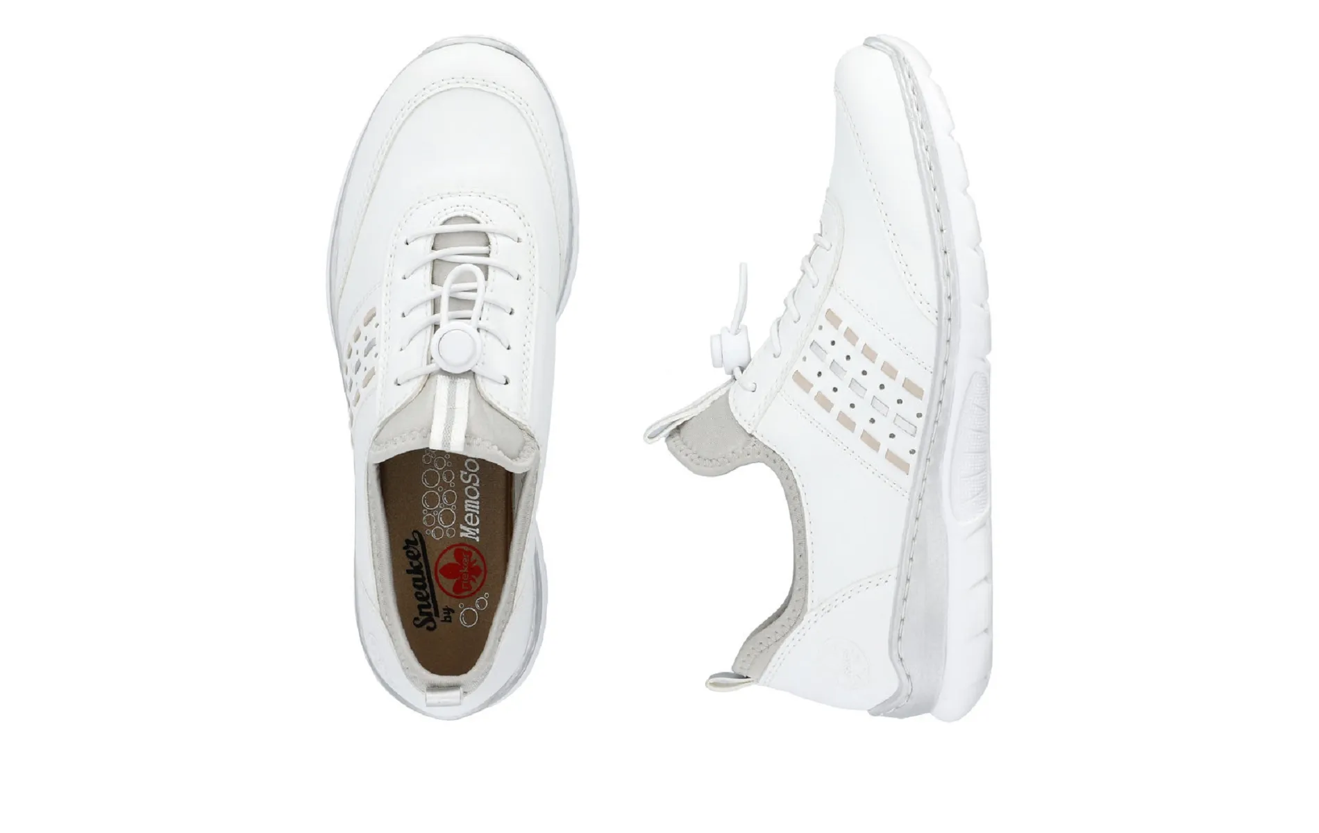 Rieker sneakers l3259 80 blanc