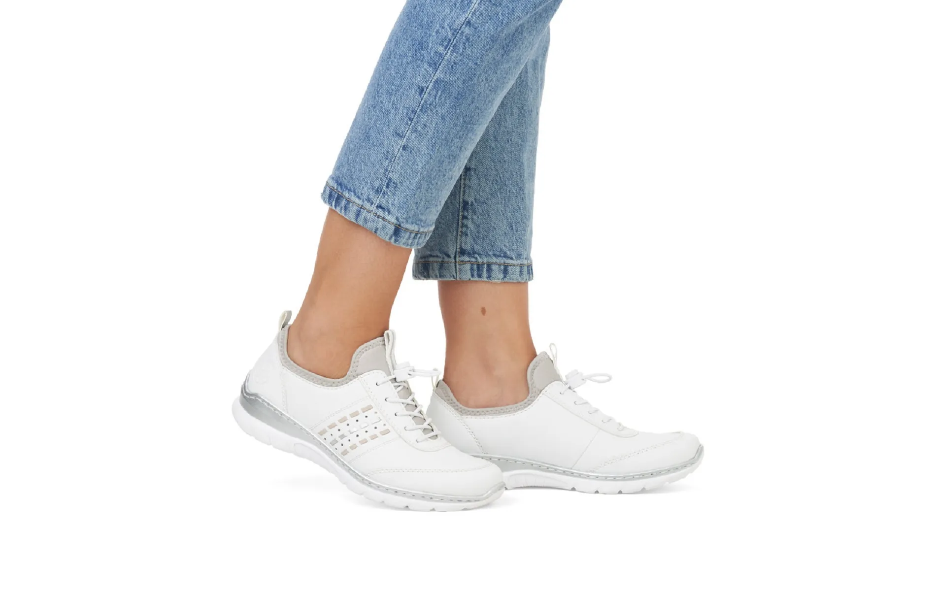 Rieker sneakers l3259 80 blanc