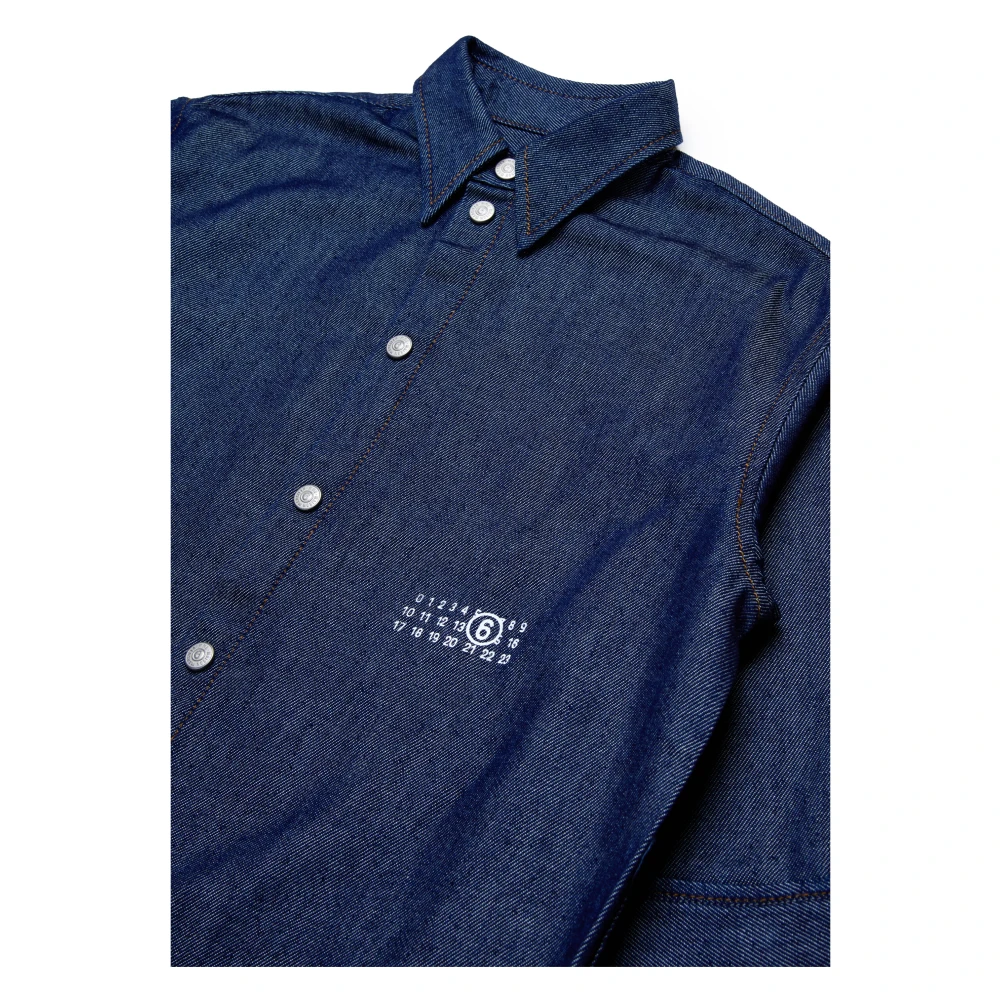 Robe-chemise en denim à l'envers