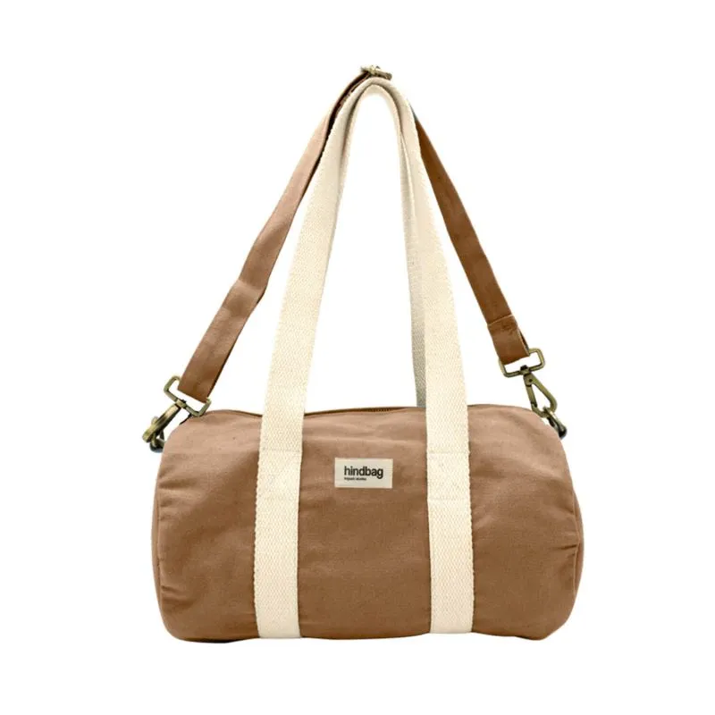 Sac polochon Hindbag Mini Simon 35 cm Cannelle - Marron