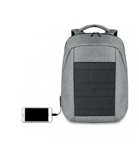 Sac à dos en polyester 600D avec chargeur solaire et port USB