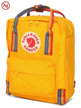 Sac à dos Fjällräven Kanken Mini Rainbow Warm Yellow/Rainbow Pattern  23621141907  