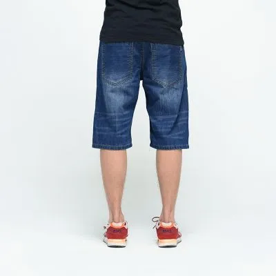 Short en Jeans Classique pour Homme Longueur Genoux