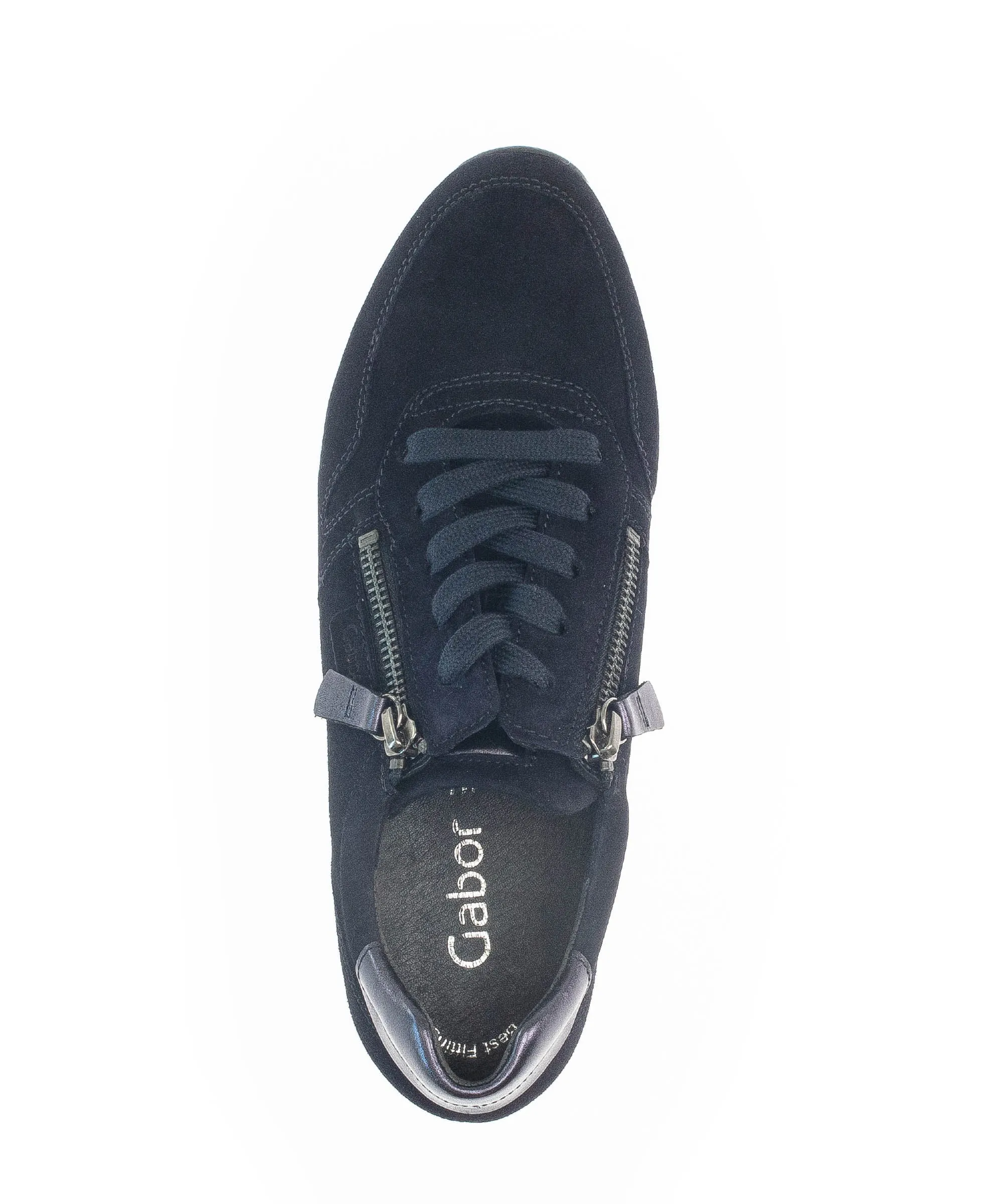 Sneakers bleu marine en velours