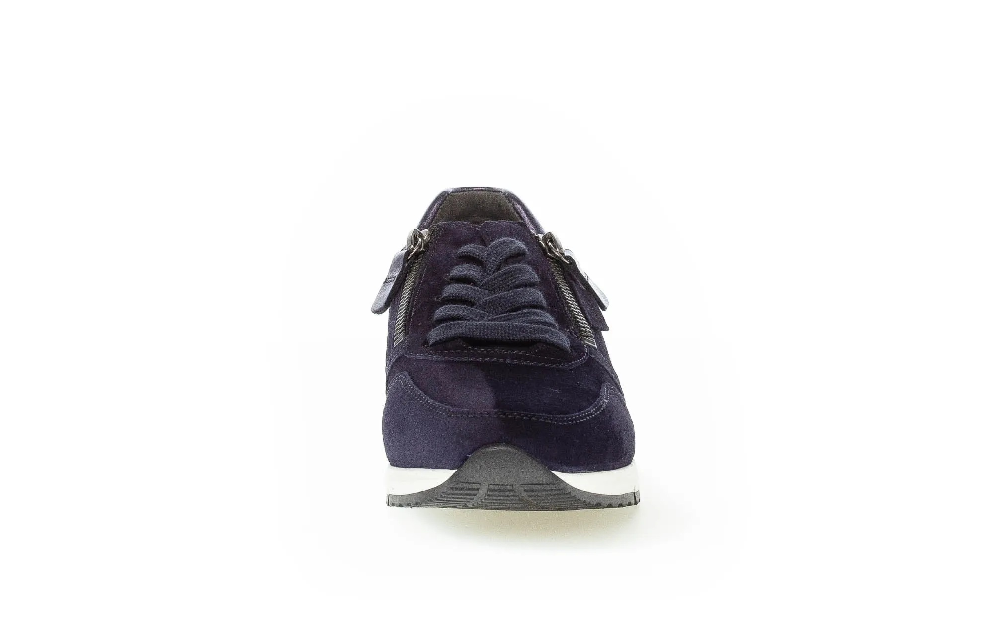 Sneakers bleu marine en velours