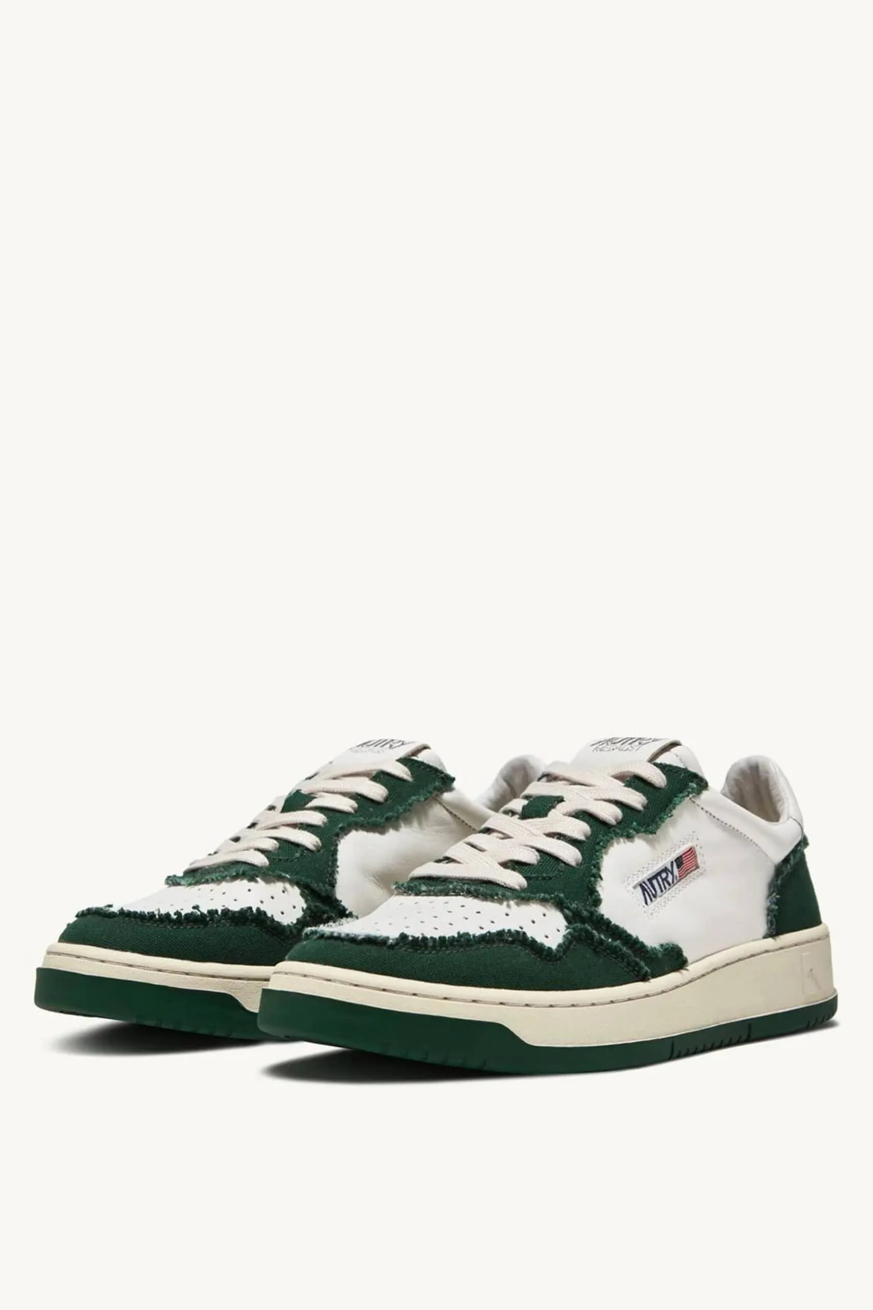 Sneakers Medalist Cuir Blanc Vert