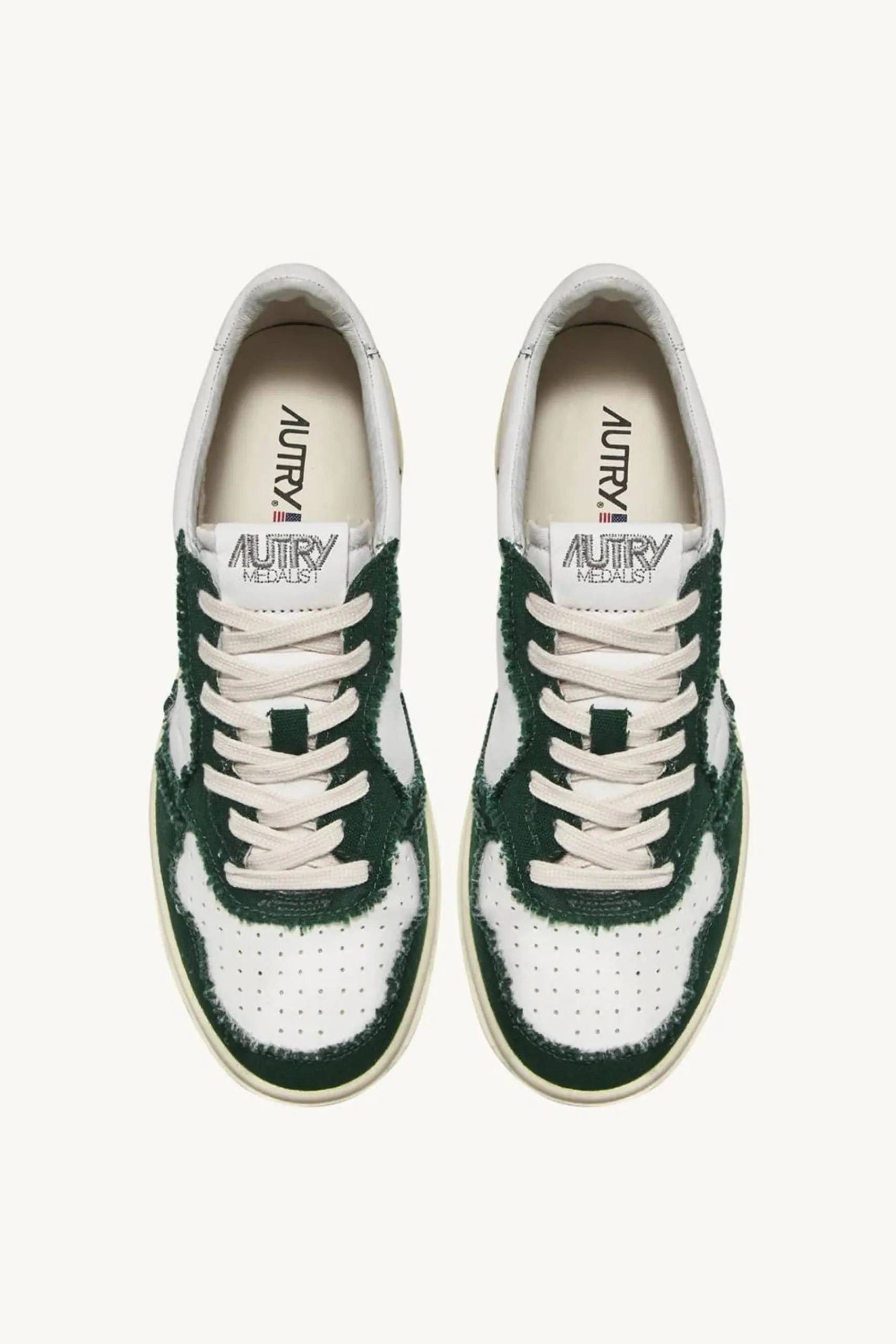 Sneakers Medalist Cuir Blanc Vert