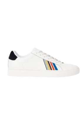 Sneakers Rex Stripe Cuir Blanche