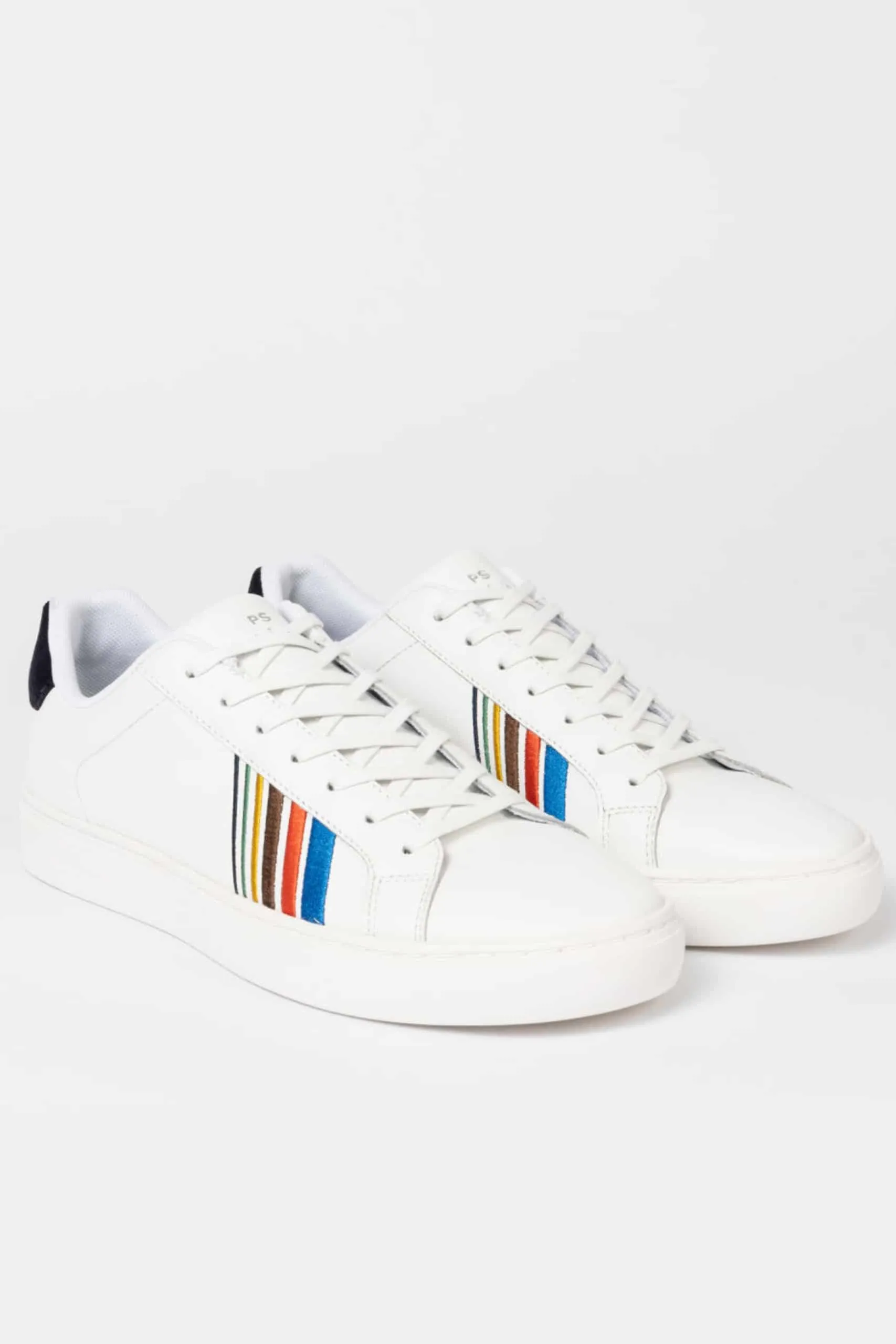 Sneakers Rex Stripe Cuir Blanche