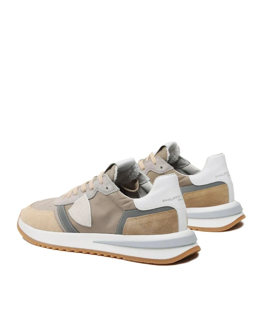 Sneakers TROPEZ 2.1 LOW MAN W036 TAUPE - Philippe Model  | Chez Maman Rouen