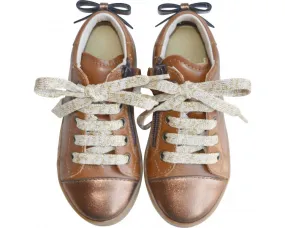 Sneakers ZIP - cuir CAMEL/camel irisé