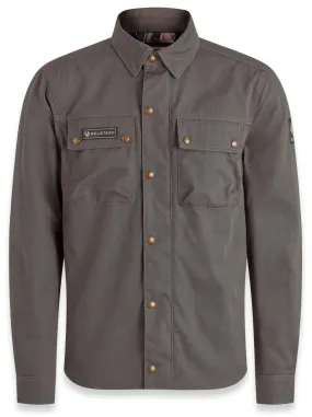 Surchemise Belstaff Mansion granite grey, chemise moto grise