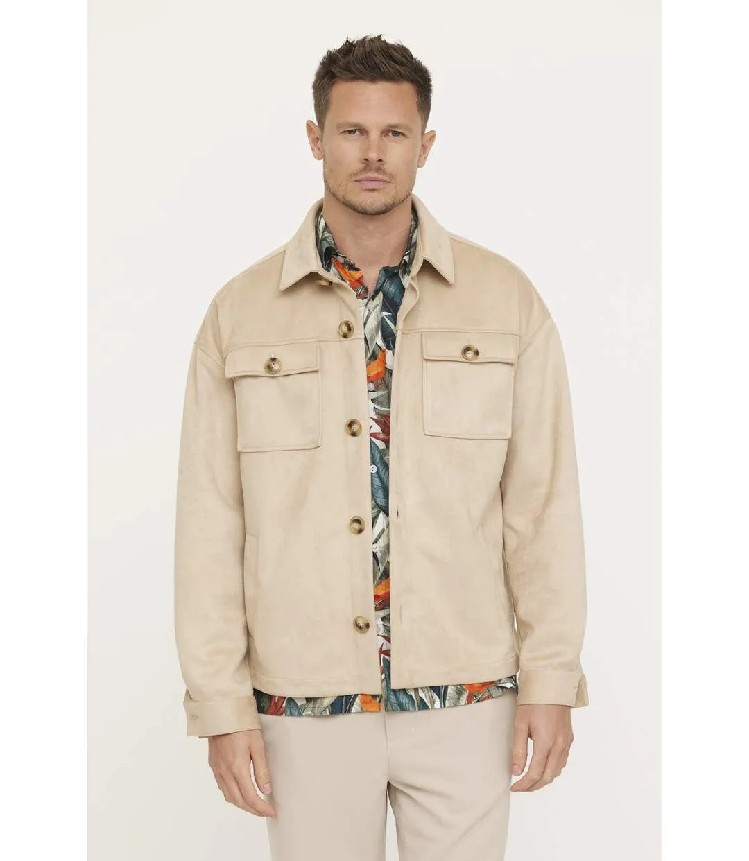 Surchemise manches longues polyester overshirt FOPIL