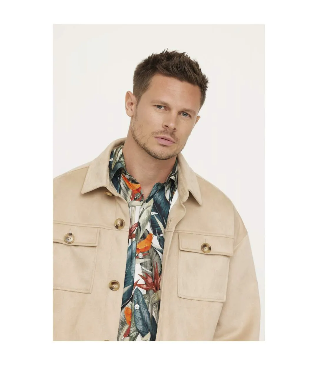 Surchemise manches longues polyester overshirt FOPIL