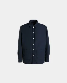 Surchemise Matelassée En Nylon Navy Blue