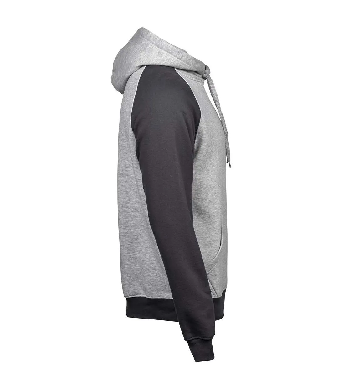 Sweat-shirt à capuche premium bi-colore - Gris - 5432 - homme