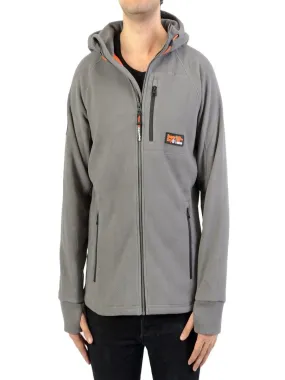 Sweat à Capuche SuperDry Polar Fleece Ziphood - Gris