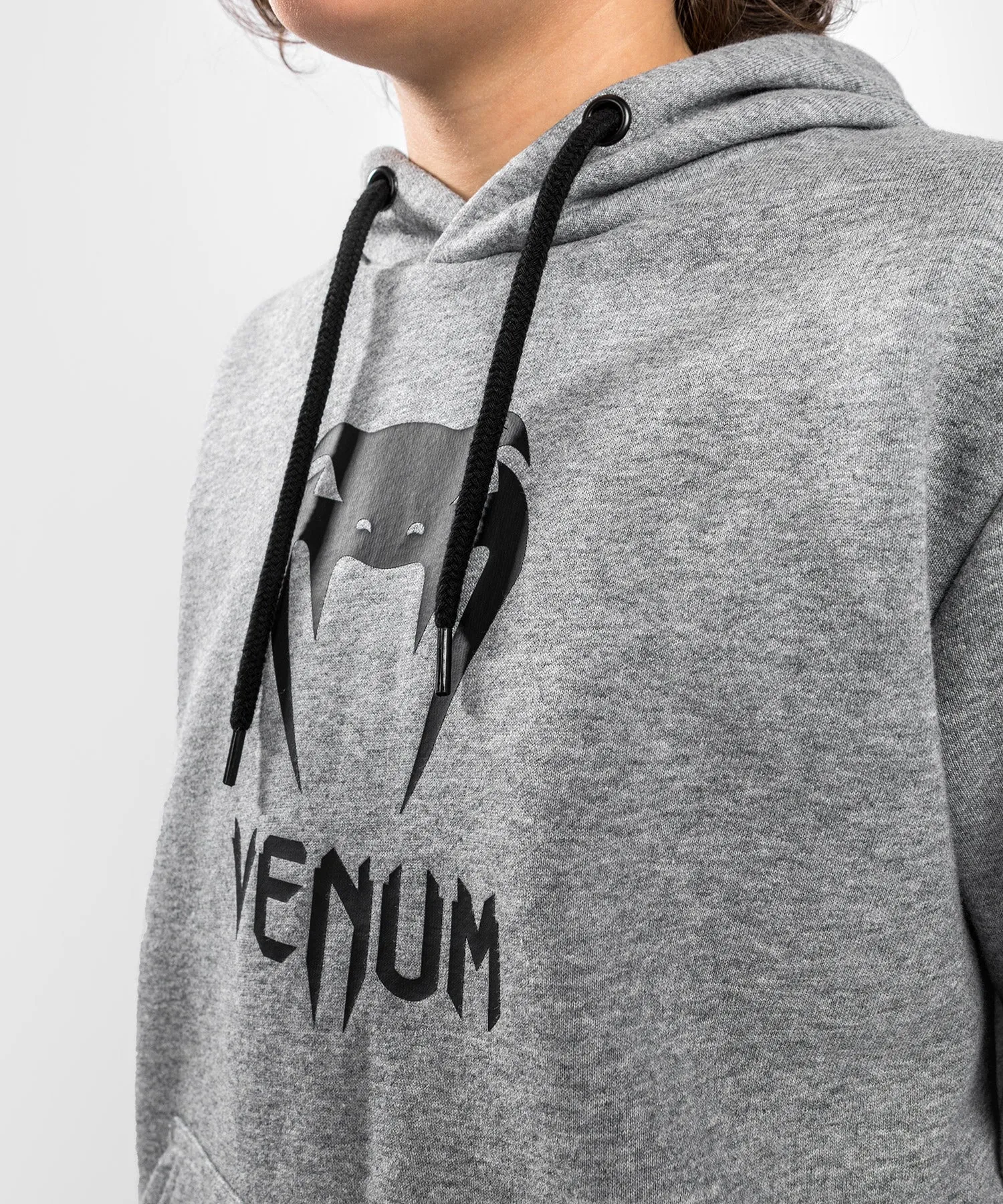 Sweatshirt à Capuche Venum Classic - Pour Enfants - Gris Chiné Clair