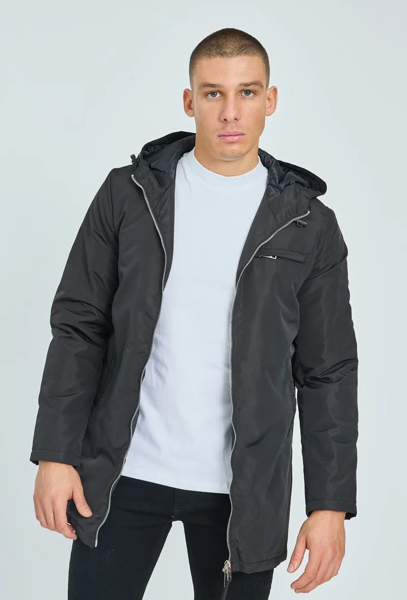 Veste coupe-vent doublée à capuche imperméable