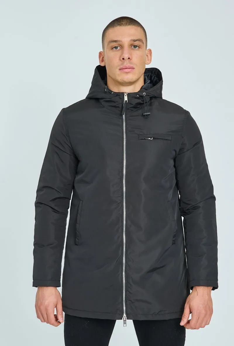 Veste coupe-vent doublée à capuche imperméable