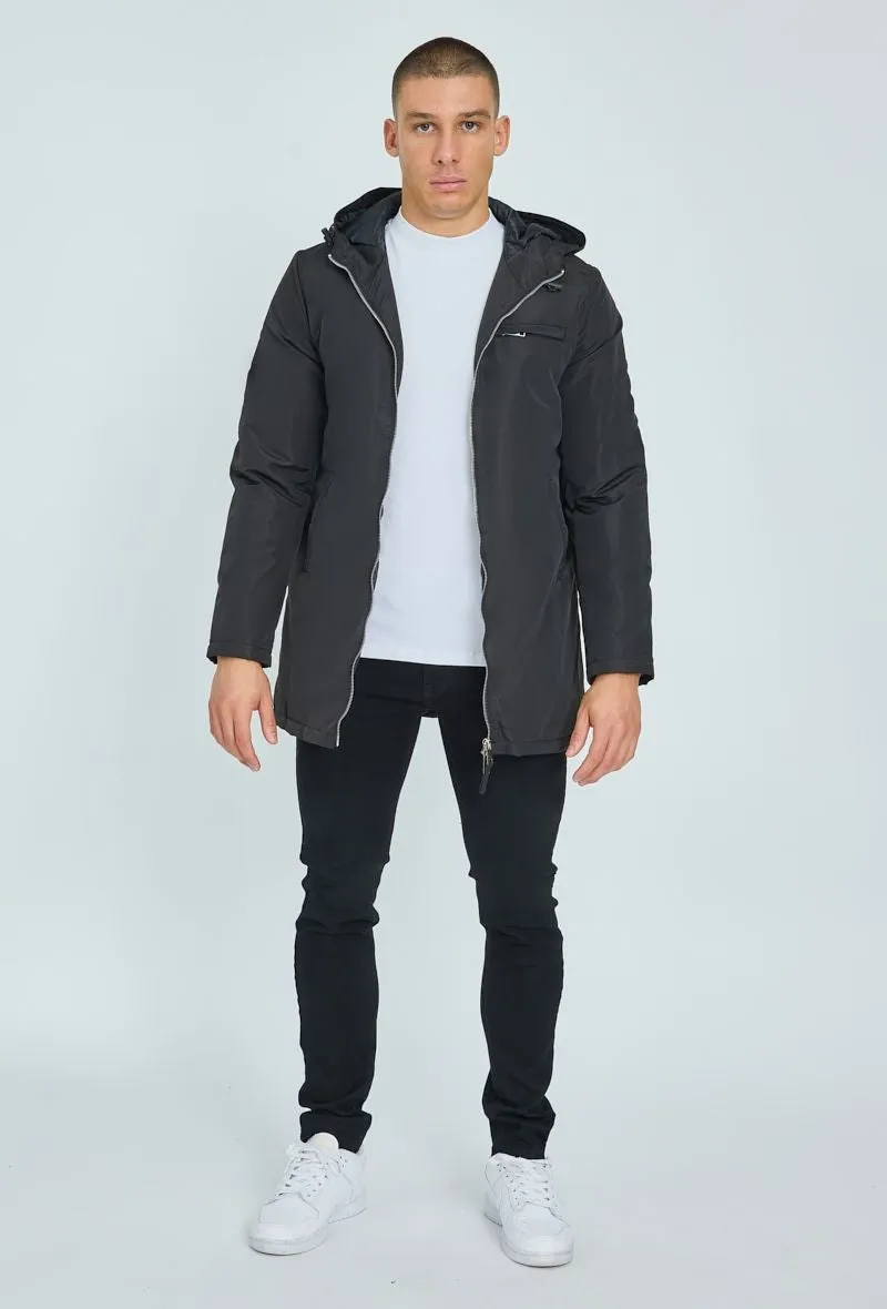 Veste coupe-vent doublée à capuche imperméable