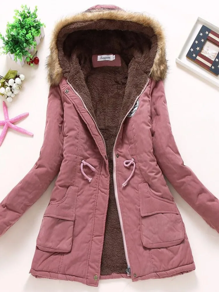 Veste d'hiver à Capuche pour Femmes