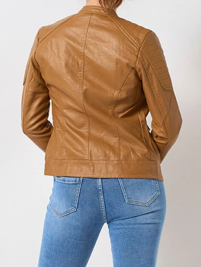 Veste en simili cuir