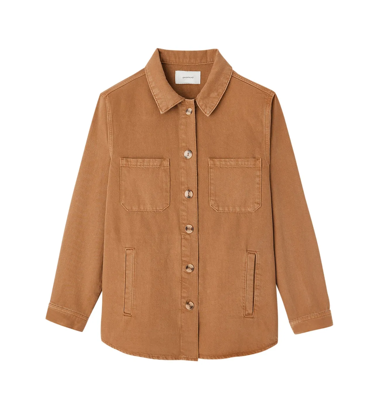 Veste surchemise en jean ALMA - Caramel