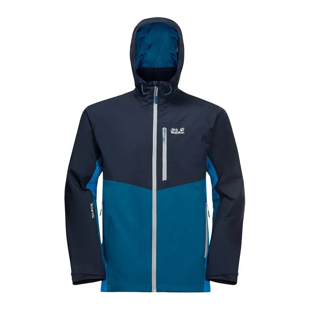 Vêtements de randonnée Jack Wolfskin | Veste de randonnée JACK WOLFSKIN Eagle Peak Jacket Blue Pacific pour Homme| 1112992-1361